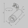 Трековый светильник MAYTONI FOCUS ZOOM TR198-3-20W2,7K-Z-B